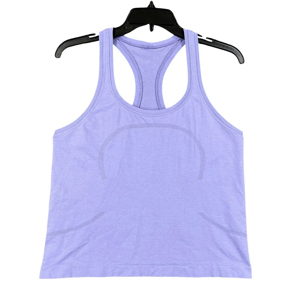 Lululemon Swiftly Tech Tank Top Womens 8 Lavender Racerback Seamless Workout